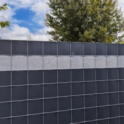 Sichtschutzstreifen Rille Gelocht 20 Prozent PP Streifen 2,55m ^ zaun|zu® Outlet