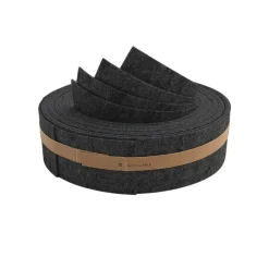 zaun|zu® Sichtschutzstreifen 4x zaunzu Design Vlies VIERTEL Anthrazit 2,55m Hellgrau Best