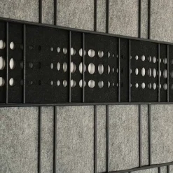zaun|zu® Sichtschutzstreifen Design Vlies Bubble für Doppelstabmatten 2,6m Schwarzgrau Sale