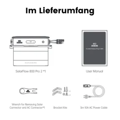 Zendure Solarflow 800 Pro 2, Solarspeicher 1,92kWh für Balkonkraftwerk 0% MwSt Hot