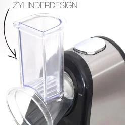 Zilan Elektrischer Gemüsehobel Reibe Spiralschneider 4 Aufsätze 200W Best