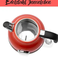 Retro Wasserkocher 1.7L Edelstahl Retro Design 2000W ^ Zilan Best