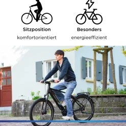 X850 Trekking E Bike 27,5 Zoll Pedelec 165-185 cm Trekking Fahrrad Riemenantrieb Elektrofahrrad 550Wh 7 Gang ^ Zündapp Clearance