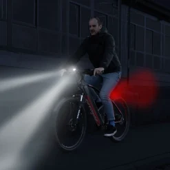 ZA.K.15 LED Beleuchtungsset StVZO Fahrradlicht Fahrrad Lampe Set Beleuchtung Fahrrad Akku Lampenset ^ Zündapp Best