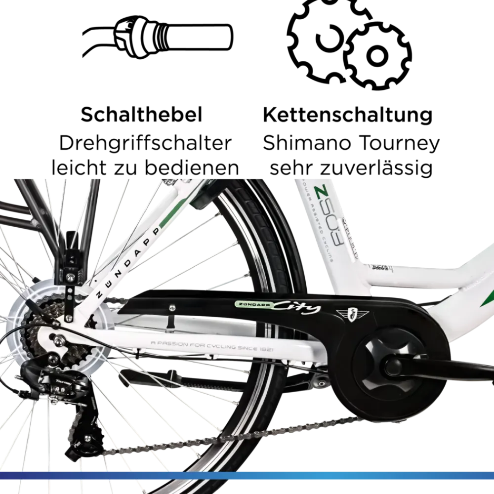 Z503 E Bike Damen ab 155 cm Damenfahrrad 28 Zoll Pedelec mit tiefem Einstieg retro Elektrofahrrad 7 Gang Schaltung E Fahrrad Stadtrad StVZO ^ Zündapp Hot