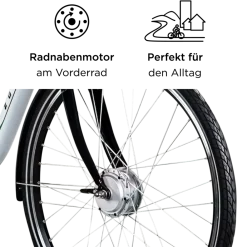 Z503 E Bike Damen ab 155 cm Damenfahrrad 28 Zoll Pedelec mit tiefem Einstieg retro Elektrofahrrad 7 Gang Schaltung E Fahrrad Stadtrad StVZO ^ Zündapp Hot