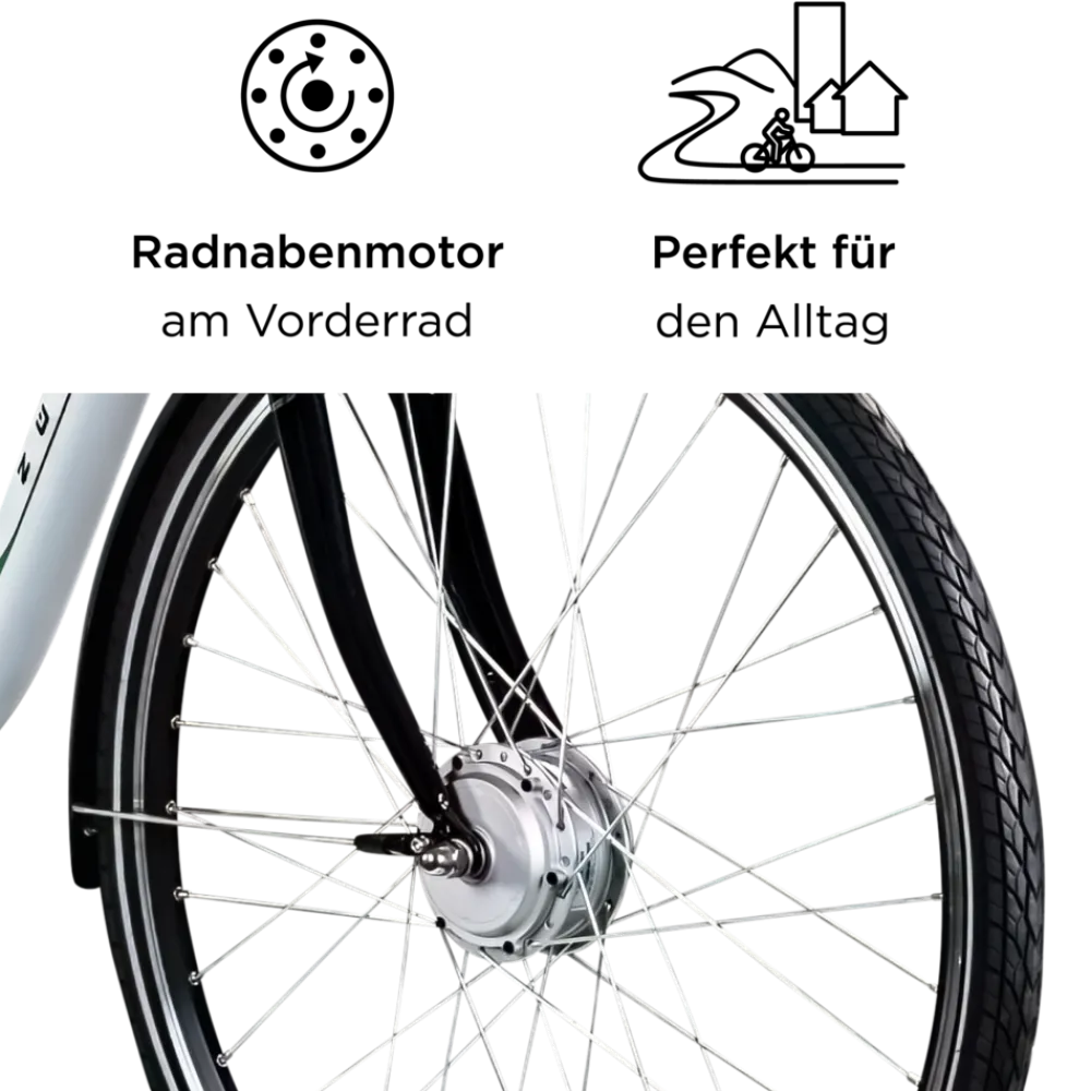 Z503 E Bike Damen ab 155 cm Damenfahrrad 28 Zoll Pedelec mit tiefem Einstieg retro Elektrofahrrad 7 Gang Schaltung E Fahrrad Stadtrad StVZO ^ Zündapp Hot