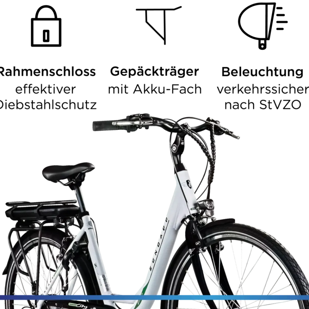Z503 E Bike Damen ab 155 cm Damenfahrrad 28 Zoll Pedelec mit tiefem Einstieg retro Elektrofahrrad 7 Gang Schaltung E Fahrrad Stadtrad StVZO ^ Zündapp Hot