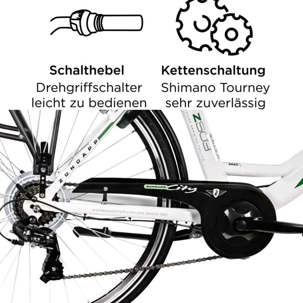 Z503 E Bike Damen ab 155 cm Damenfahrrad 28 Zoll Pedelec mit tiefem Einstieg retro Elektrofahrrad 7 Gang Schaltung E Fahrrad Stadtrad StVZO ^ Zündapp Hot