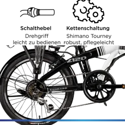 Z120 20 Zoll E Bike Elektro Bike Pedelec Faltrad E Klapprad E Fahrräder leichte Ebikes 20