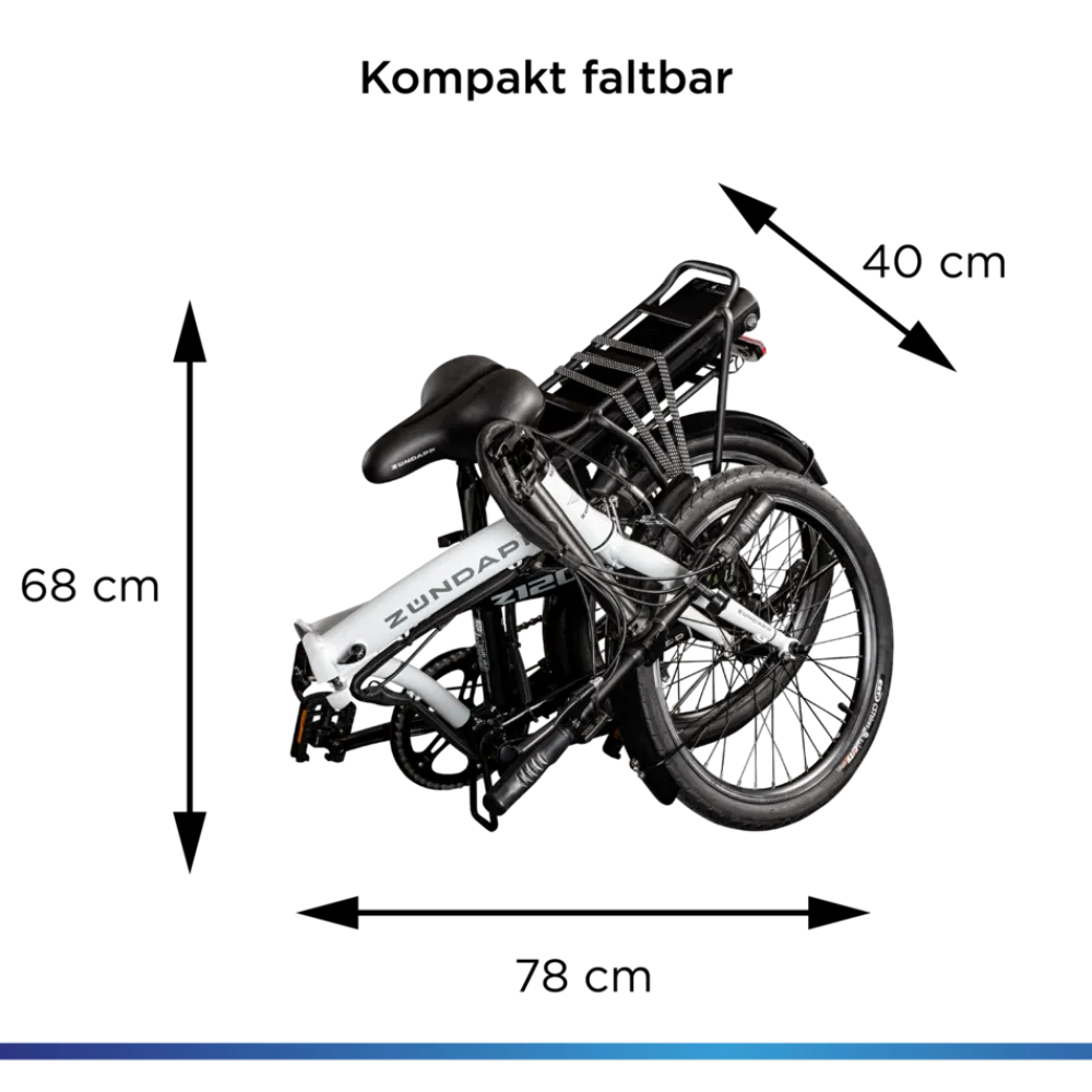 Z120 20 Zoll E Bike Elektro Bike Pedelec Faltrad E Klapprad E Fahrräder leichte Ebikes 20" Urban E Bikes Stadtrad ^ Zündapp Discount