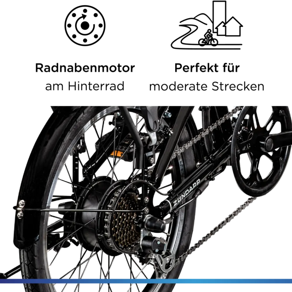 Z120 20 Zoll E Bike Elektro Bike Pedelec Faltrad E Klapprad E Fahrräder leichte Ebikes 20" Urban E Bikes Stadtrad ^ Zündapp Discount