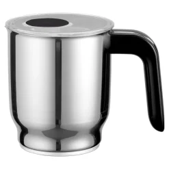 Zwilling 1010479 Enfinigy Milchaufschäumer (0,4 Liter, 600 Watt, Kunststoff/Edelstahl, Schwarz, geeignet für pflanzliche Milch-Alternativen, 2 Aufsätze, heiße und kalte Getränke) Outlet